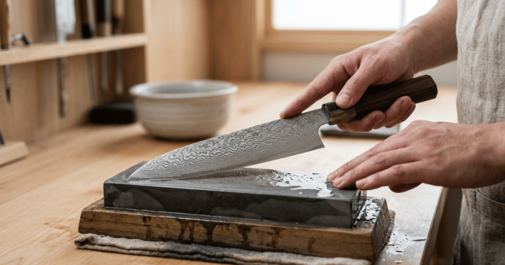 How to Sharpen Japanese Kitchen Knives?