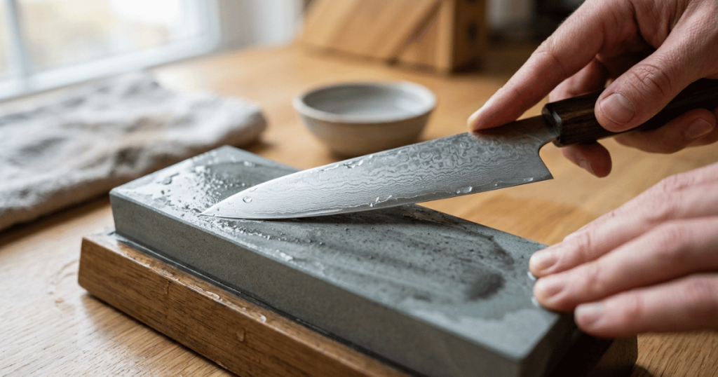 How to Sharpen Kitchen Knives with a Whetstone?